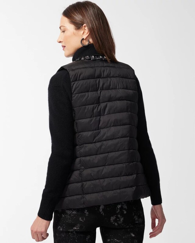 Embellished Puffer Vest - image 3